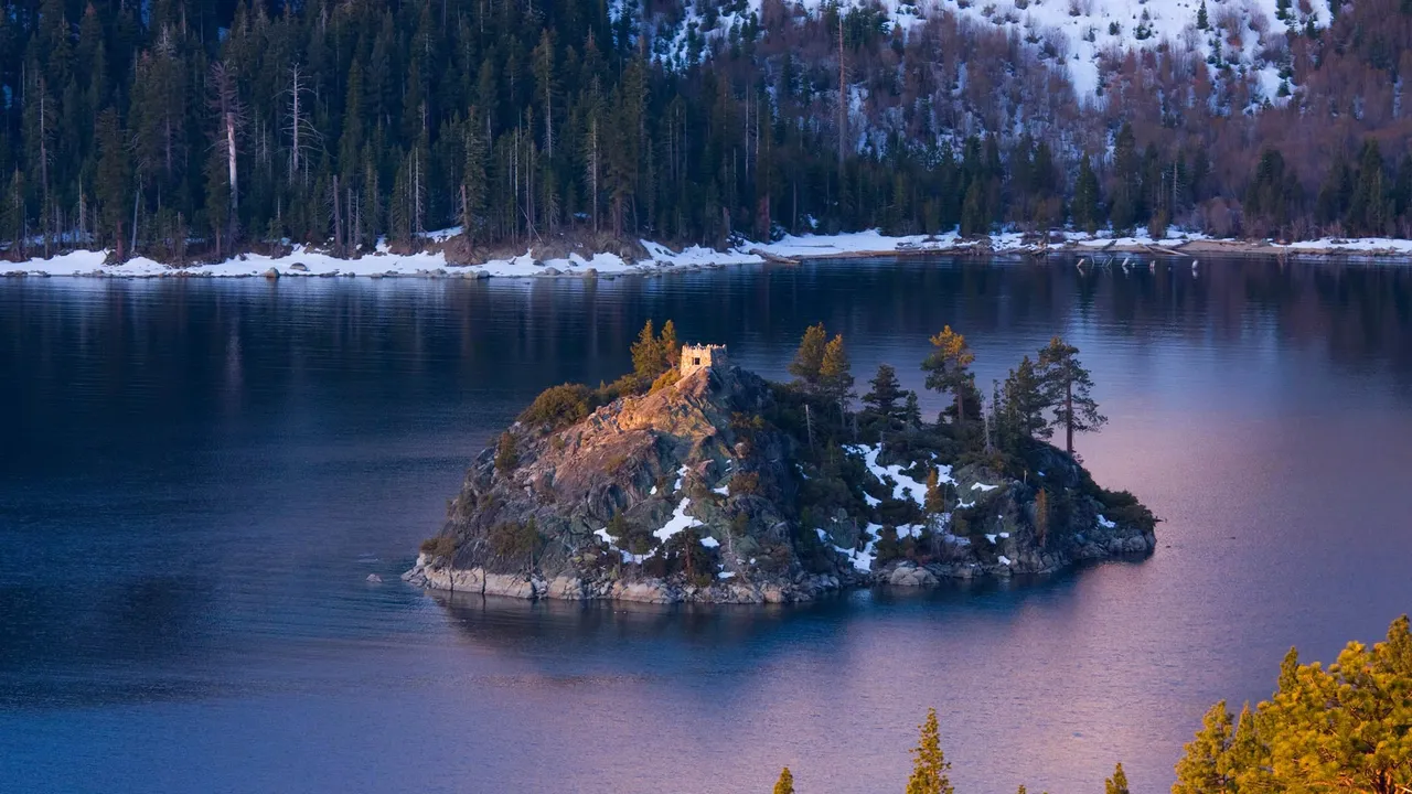 Emerald Bay and Fannette Island, Lake Tahoe, California, United States