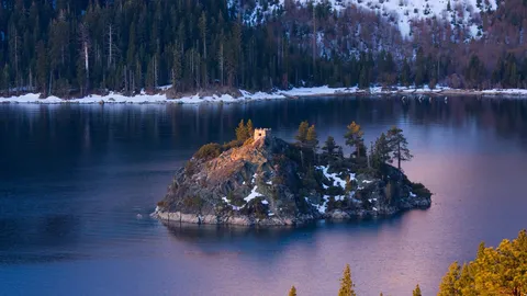 Emerald Bay and Fannette Island, Lake Tahoe, California, United States
