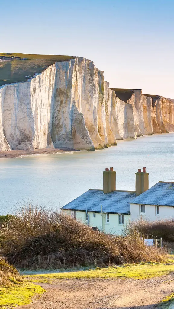 七姐妹悬崖上的警卫小屋，英国东萨塞克斯郡