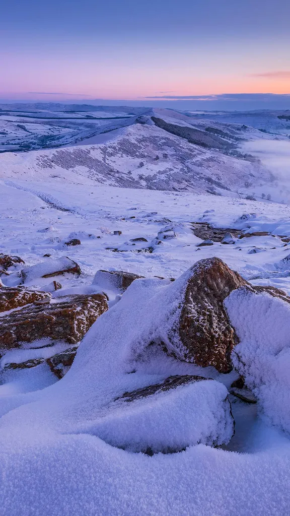 The hill of Mam Tor, Derbyshire, England