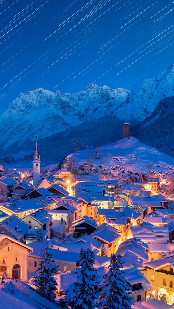 The glistening village