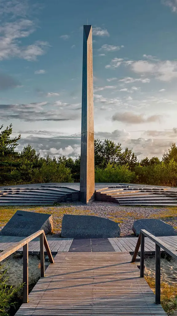 帕尼迪斯沙丘上的日晷，立陶宛库尔斯沙嘴