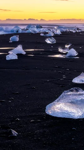 &iexcl;Una playa de cristal congelado!