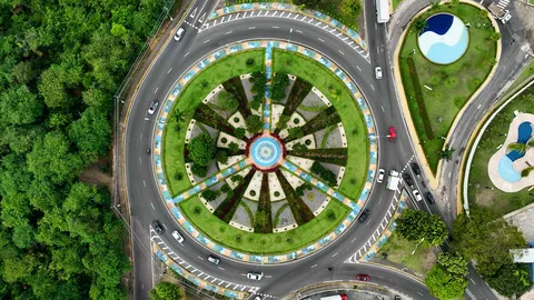 Letters Square Roundabout, Manaus, Brazil
