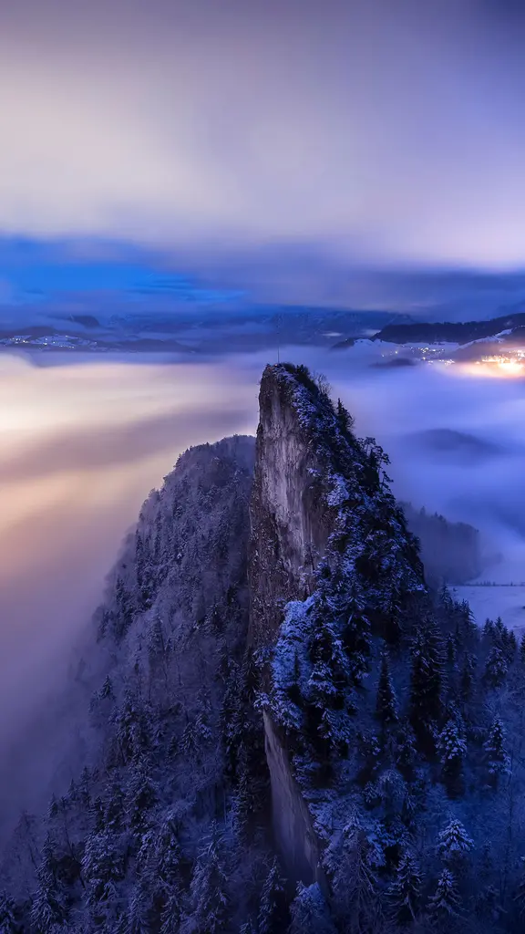 贝希特斯加登阿尔卑斯山脉全景，德国巴伐利亚州
