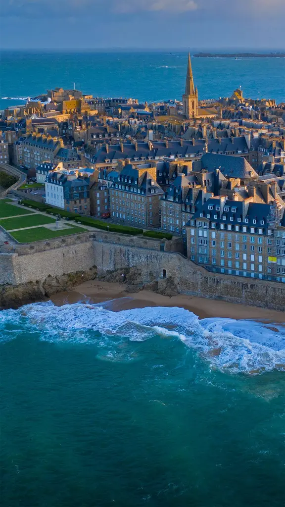 布列塔尼大区的城市圣马洛，法国