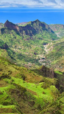 Serra da Malagueta山脉，佛得角圣地亚哥岛