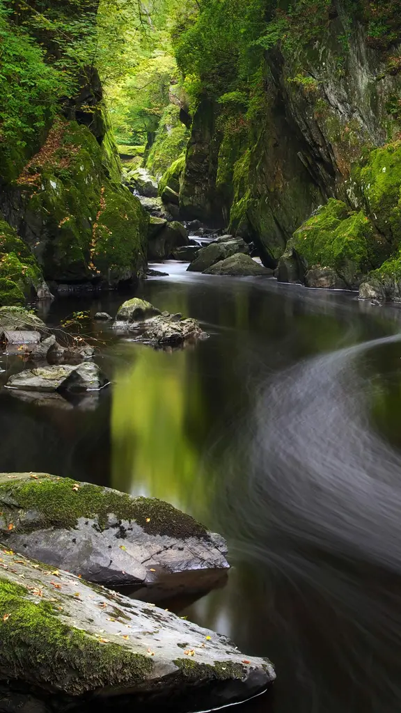贝图瑟科伊德的Fairy Glen，英国威尔士