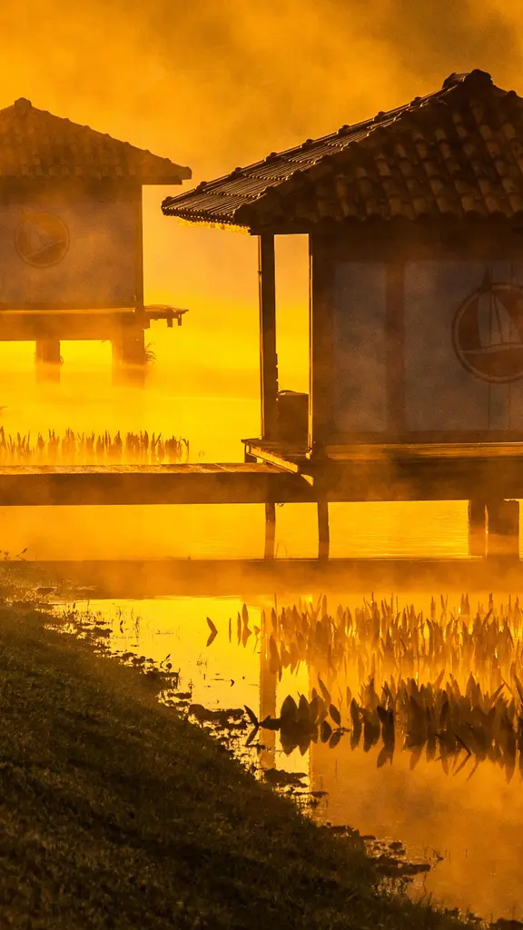 Entre n&eacute;voas e p&ocirc;r do sol