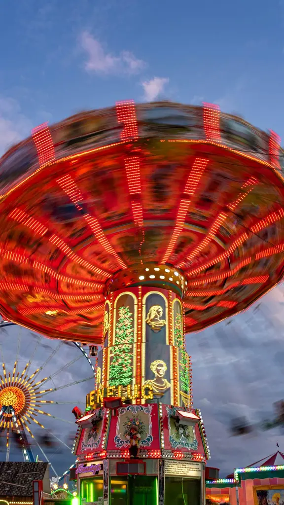Swing carousel at Oktoberfest, Munich, Bavaria, Germany