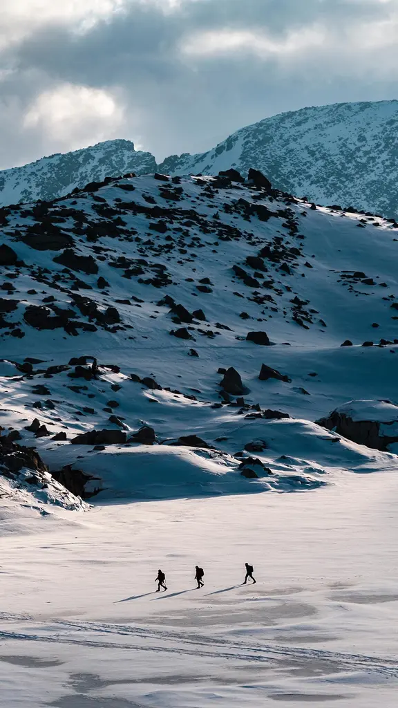 &iexcl;Un lago realmente invernal!