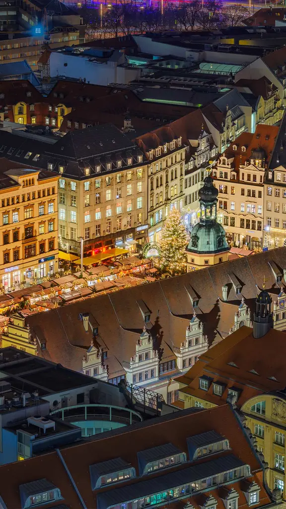Christmas market in Leipzig, Germany